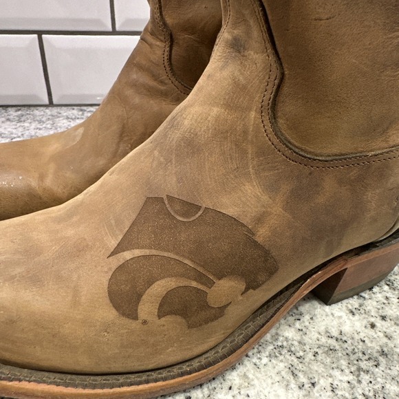 Kansas State University‎ KSU Nocona Leather Cowgirl Boots Women's 7.5 B Pointed - Picture 7 of 10